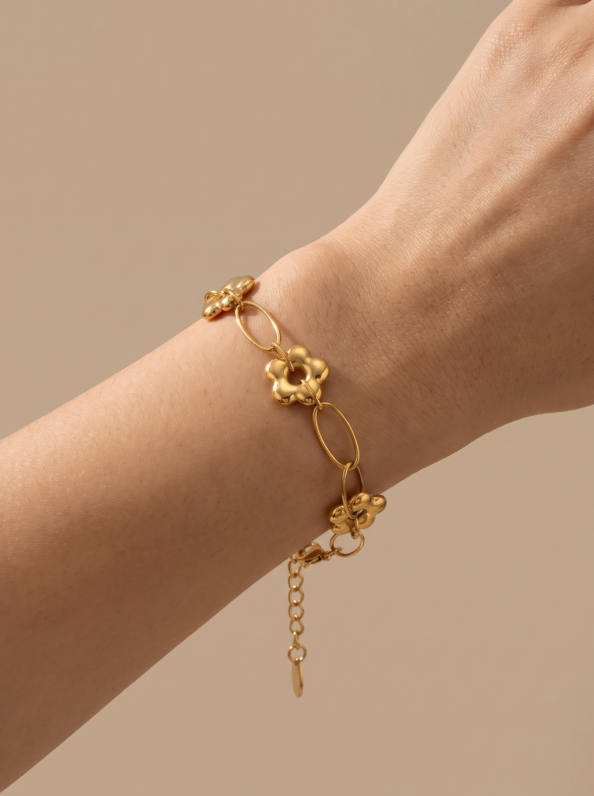 Flower Splicing Chain Bracelet