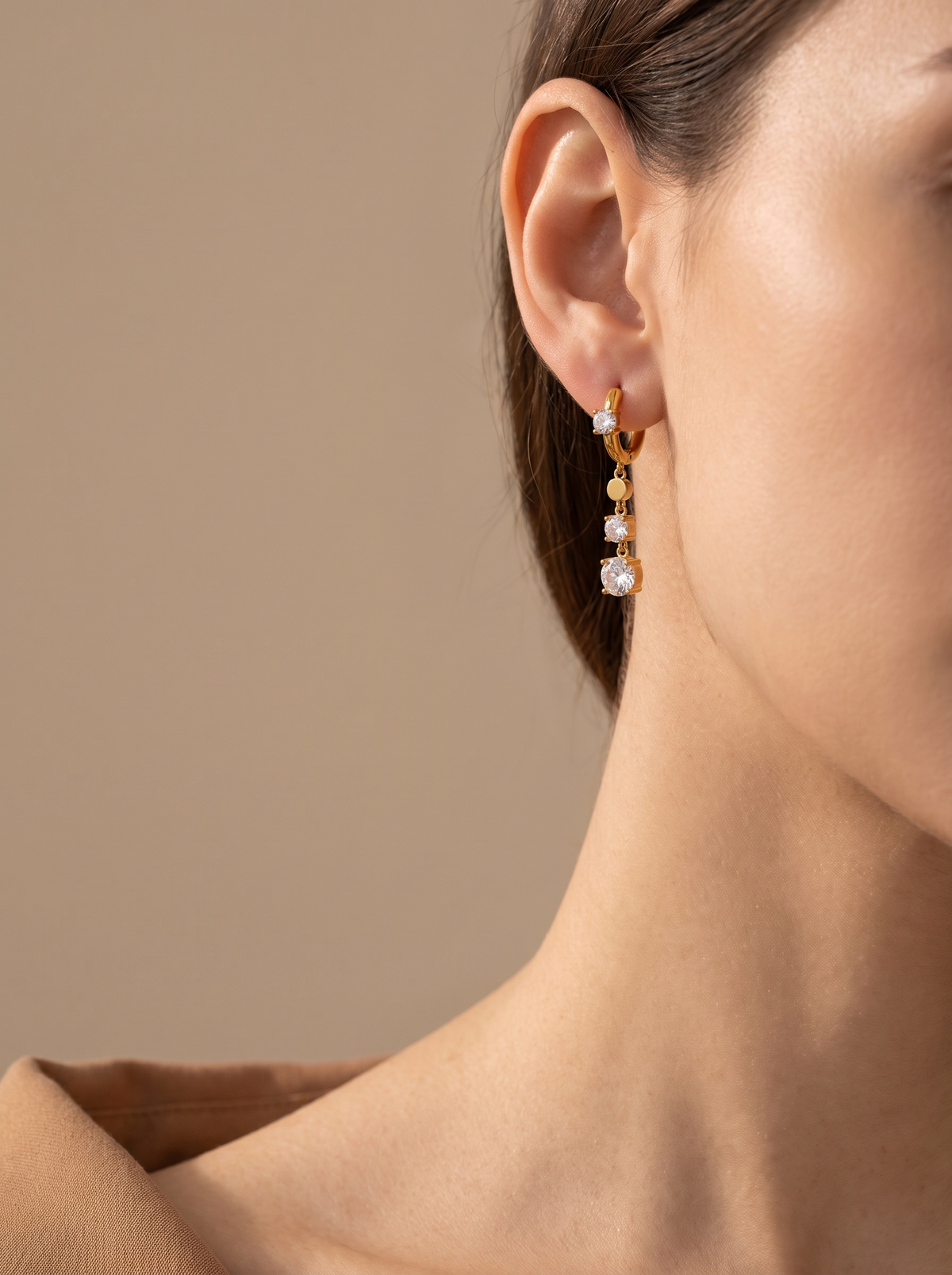 CZ Drop Earrings