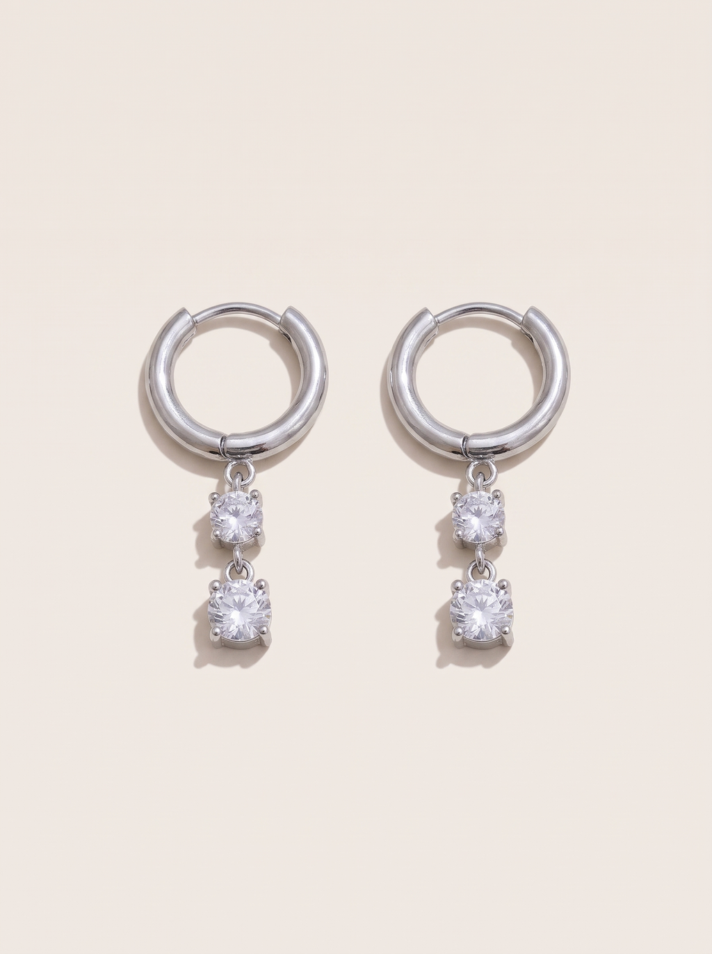 CZ Drop Earrings