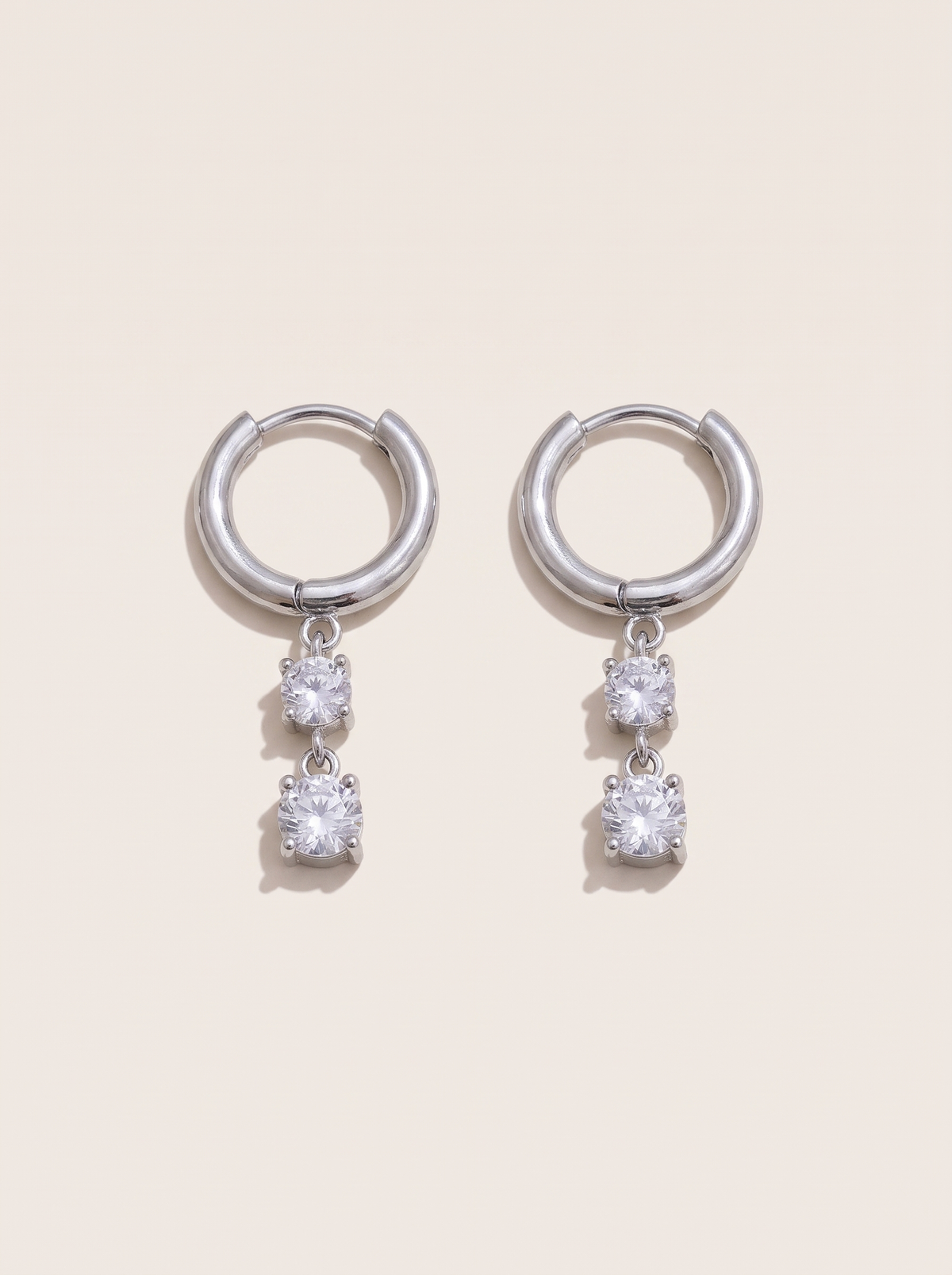CZ Drop Earrings
