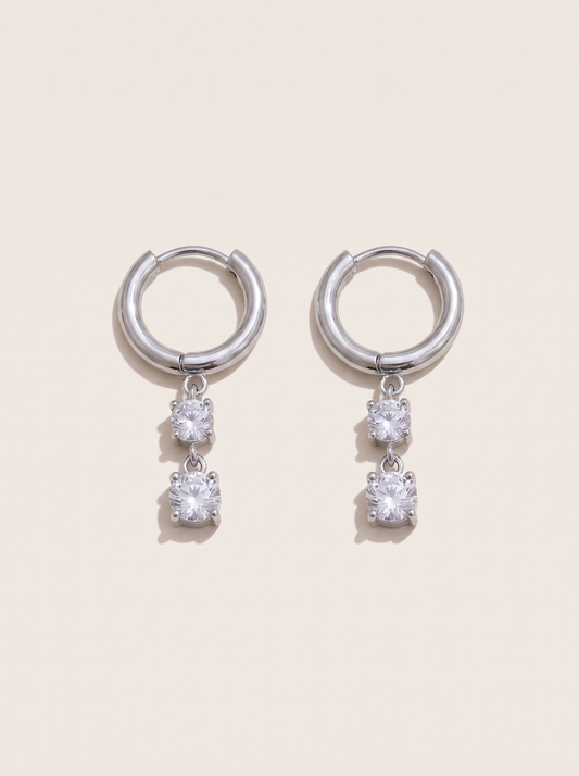 CZ Drop Earrings