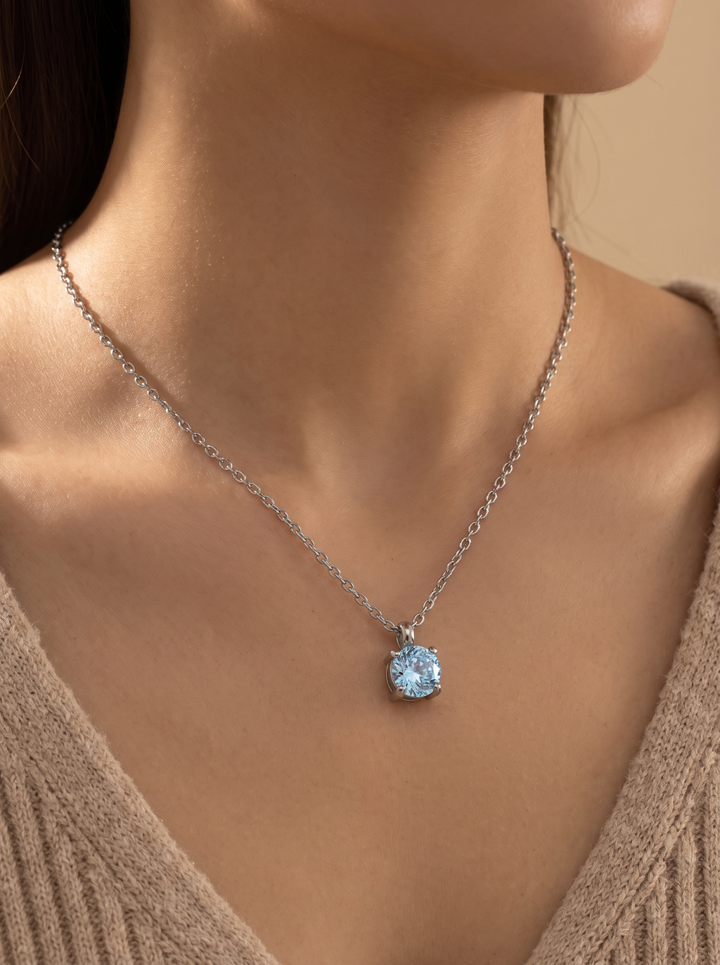 Zirconia Drop Necklace