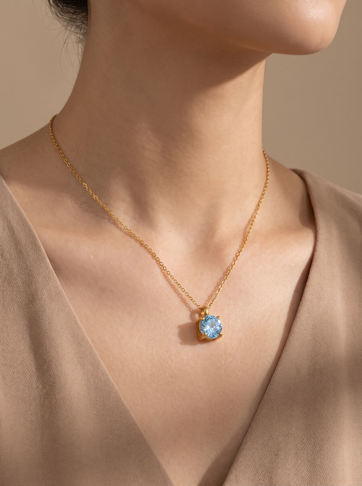 Zirconia Drop Necklace