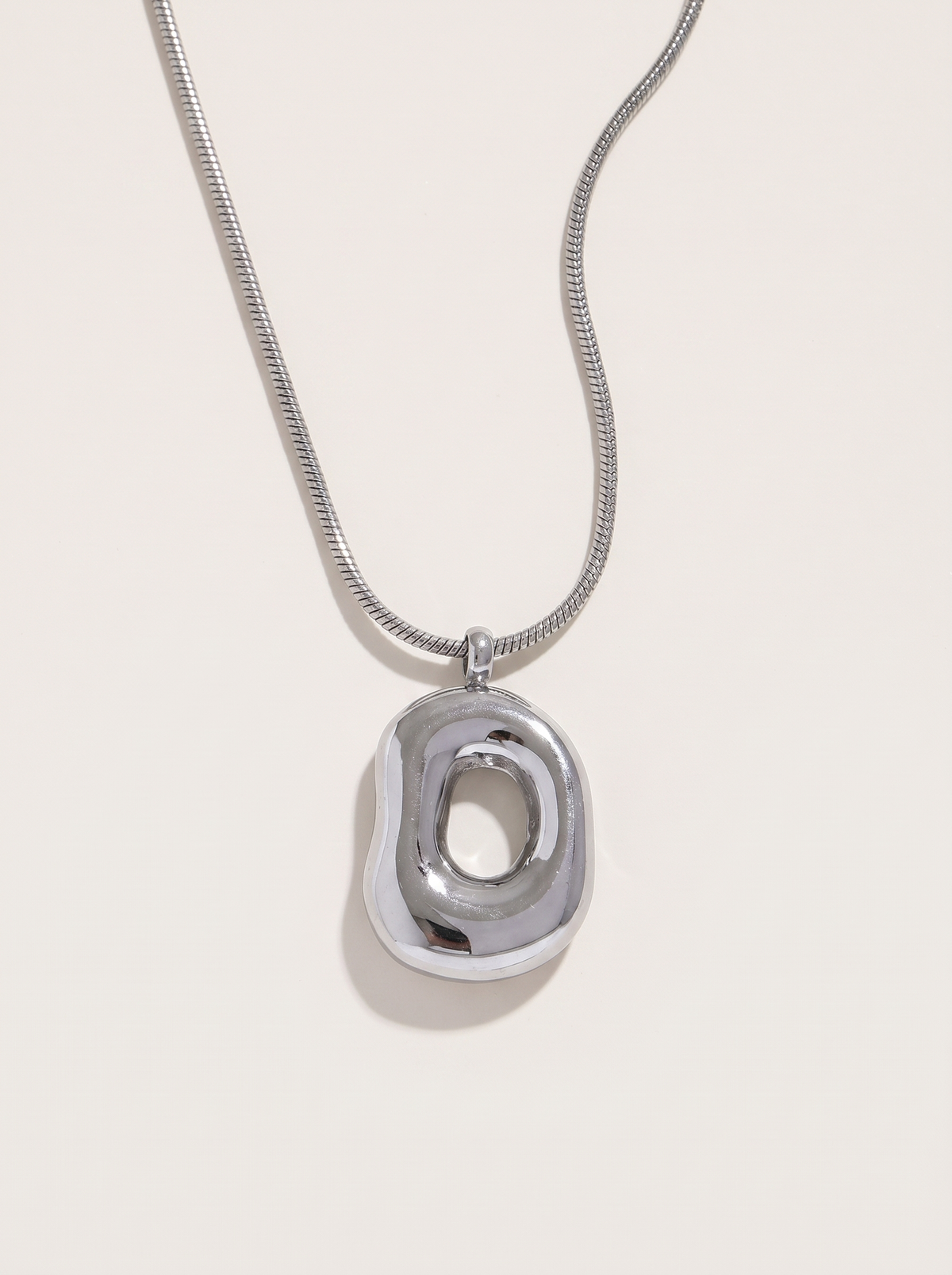 Geometry Hollow Pendant Necklace