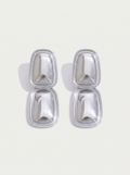 Square Rectangle Drop Earrings