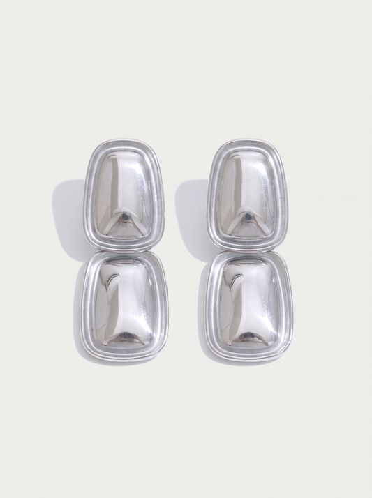 Square Rectangle Drop Earrings