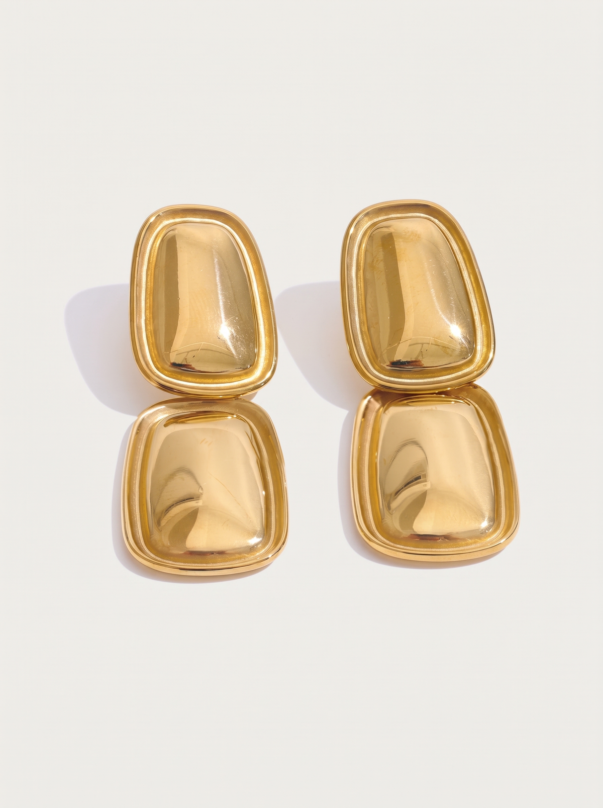 Square Rectangle Drop Earrings