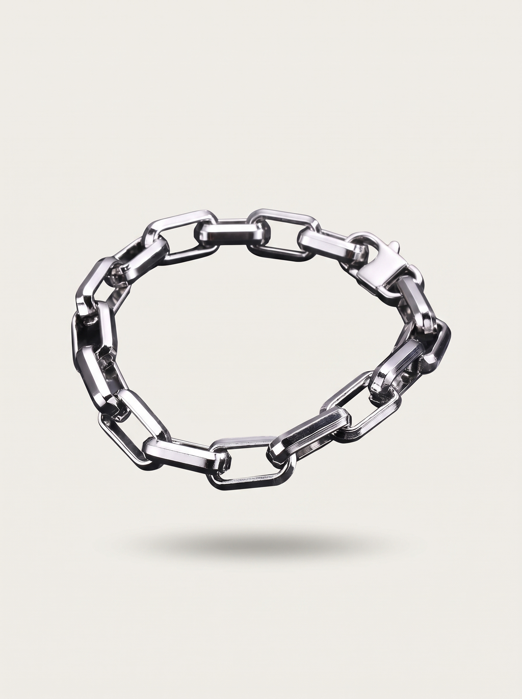 Punk Rectangular Link Chain Bracelet