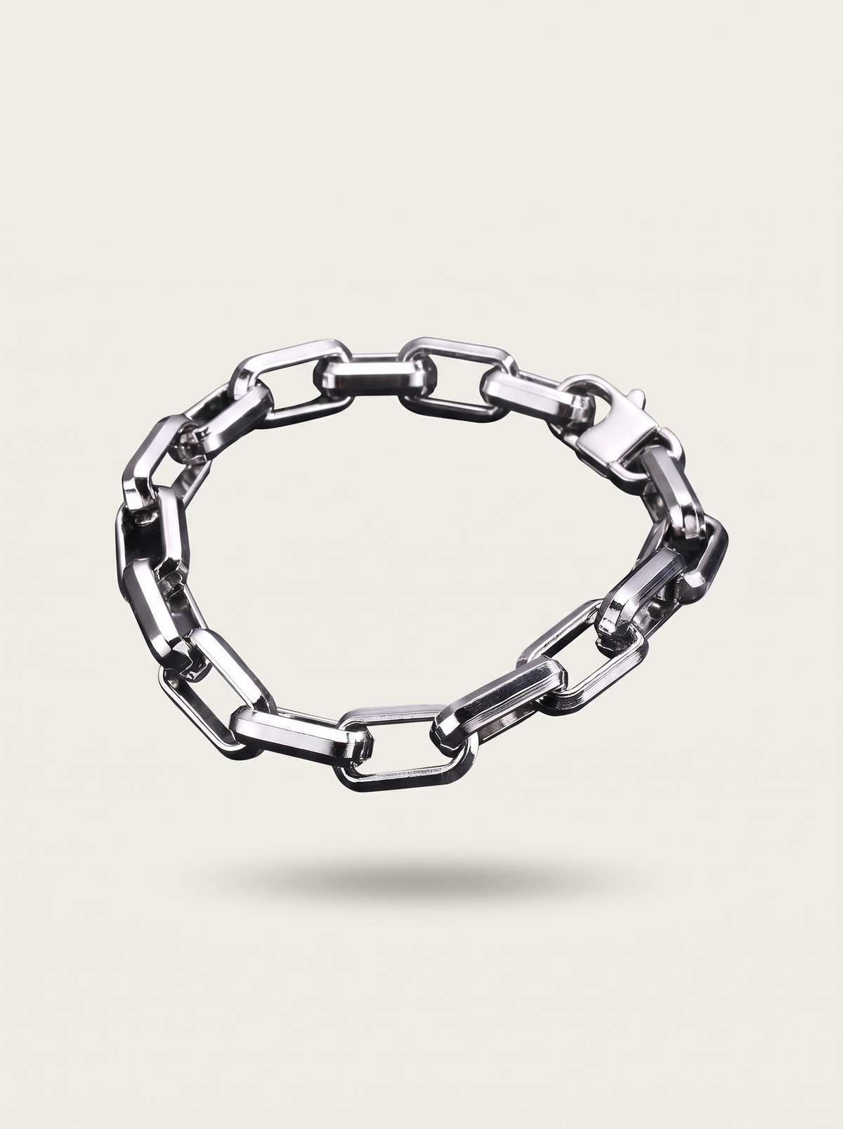 Punk Rectangular Link Chain Bracelet