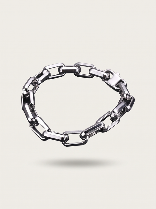 Punk Rectangular Link Chain Bracelet