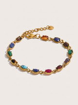 Gemstone Chain Bracelet - Gold - product