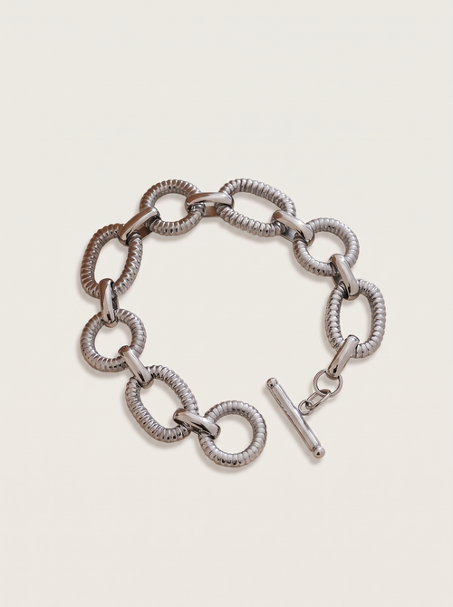 Oval Chain Bracelet - Steel - product