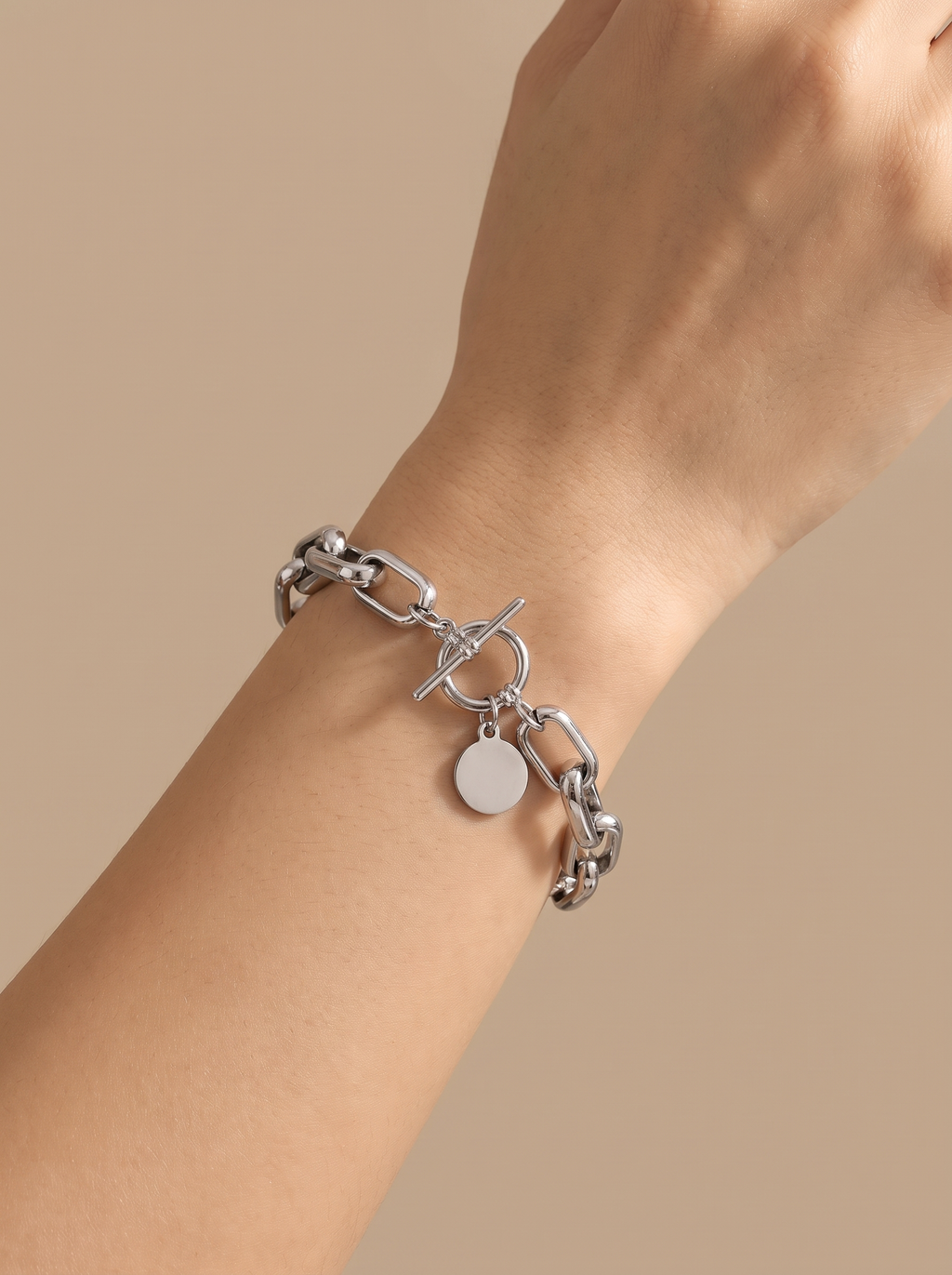 Stainless Steel Chain Bracelet Bangle Tarnish Resistant