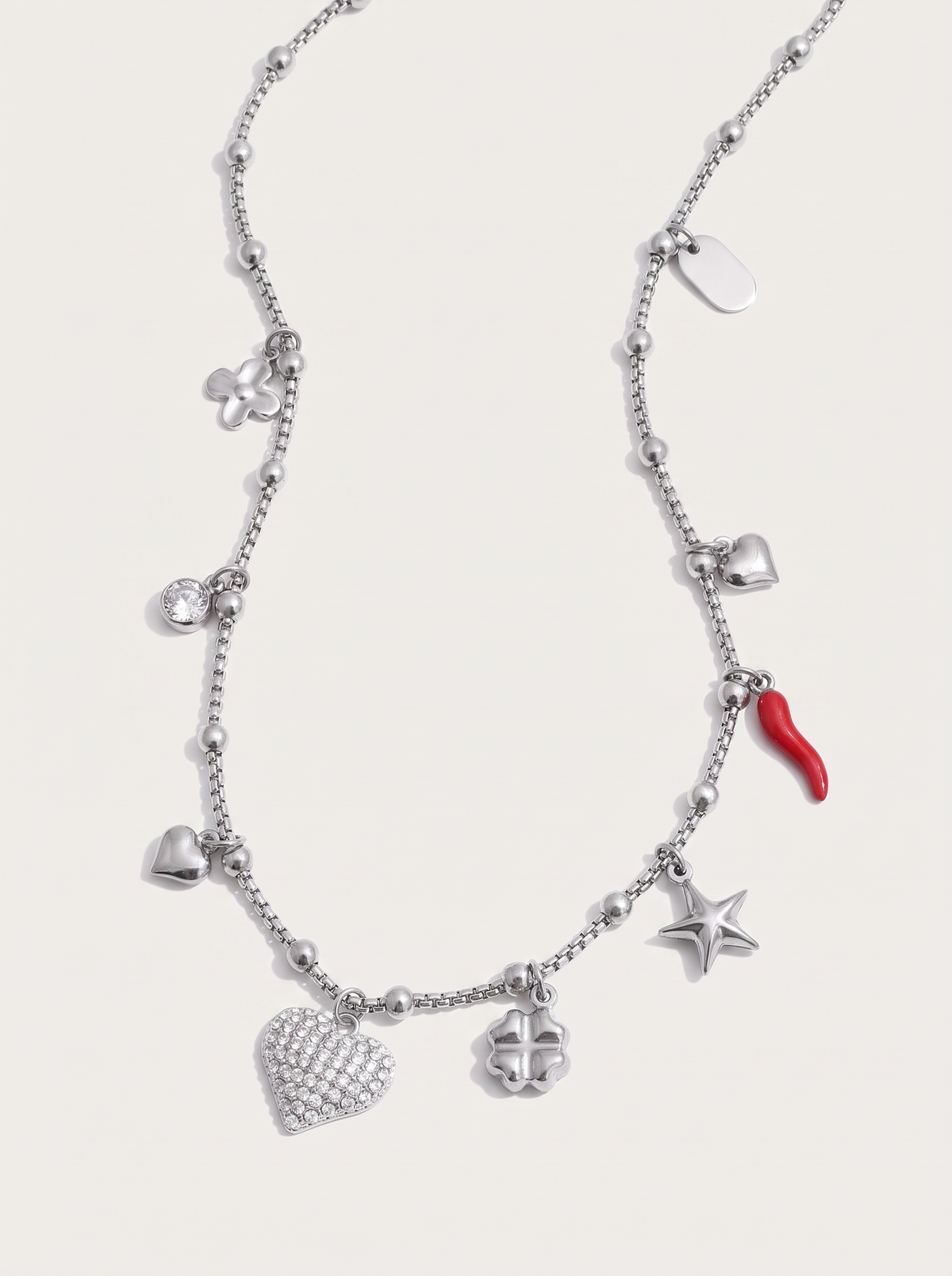 Gemstone Charm Necklace