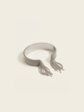 Cascade Fringe Cuff, Silver finish, studio product shot