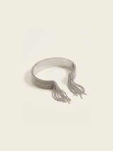 Cascade Fringe Cuff, Silver finish, studio product shot