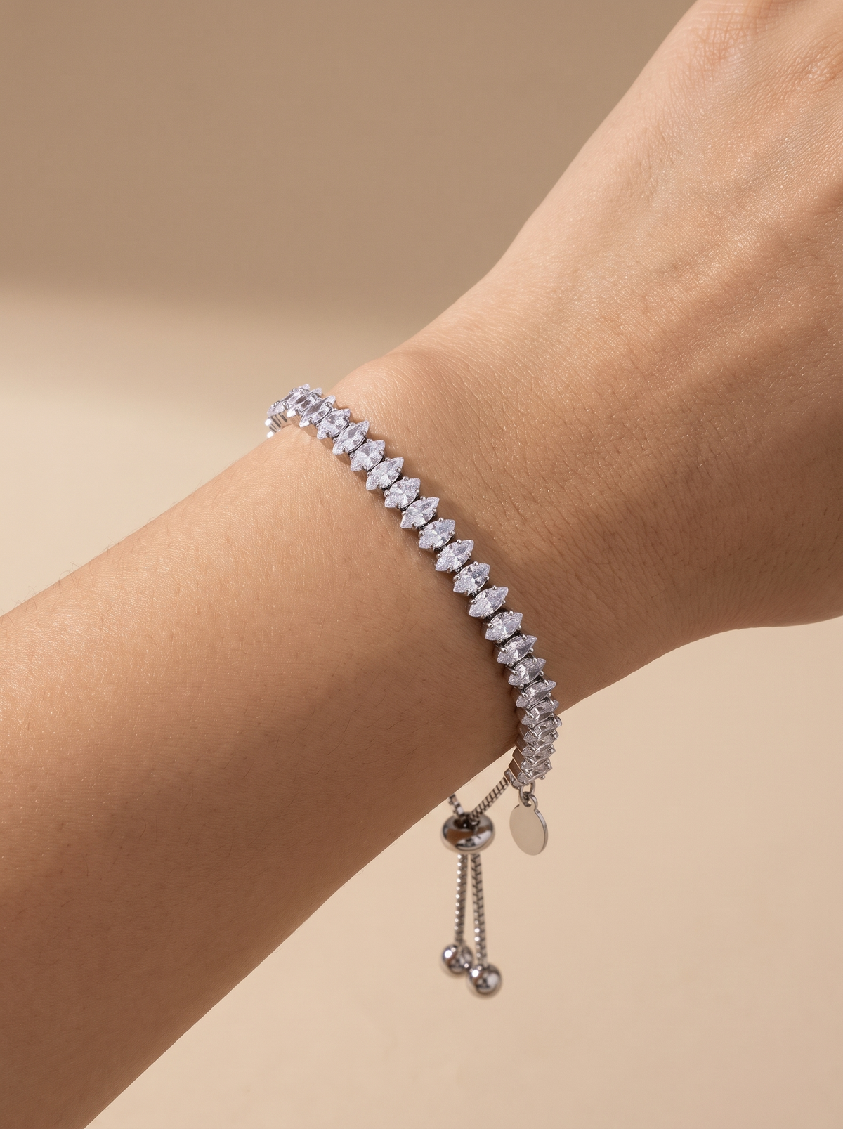 CZ Chain Adjustable Bracelet