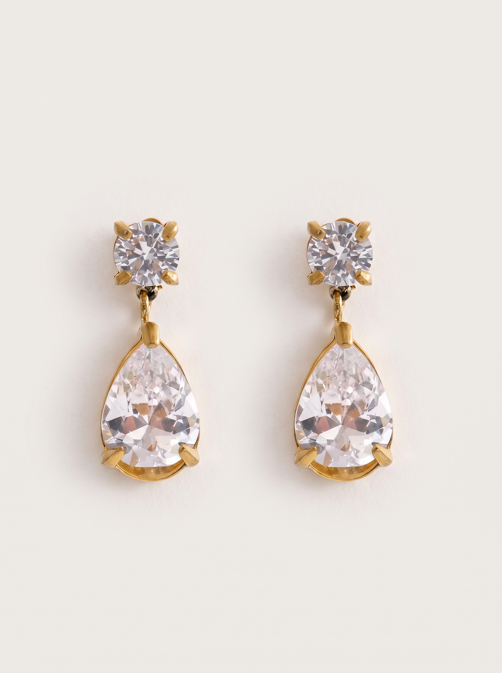 CZ Water Drop Earrings