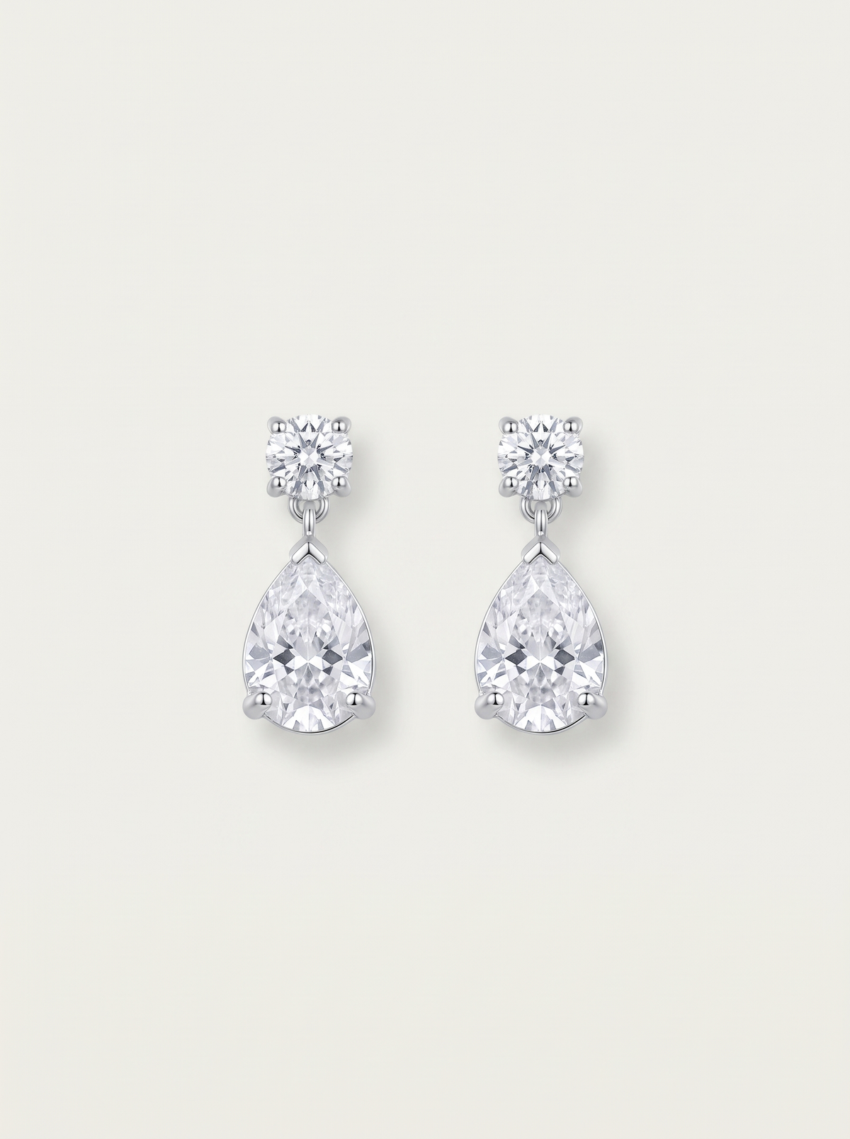CZ Water Drop Earrings