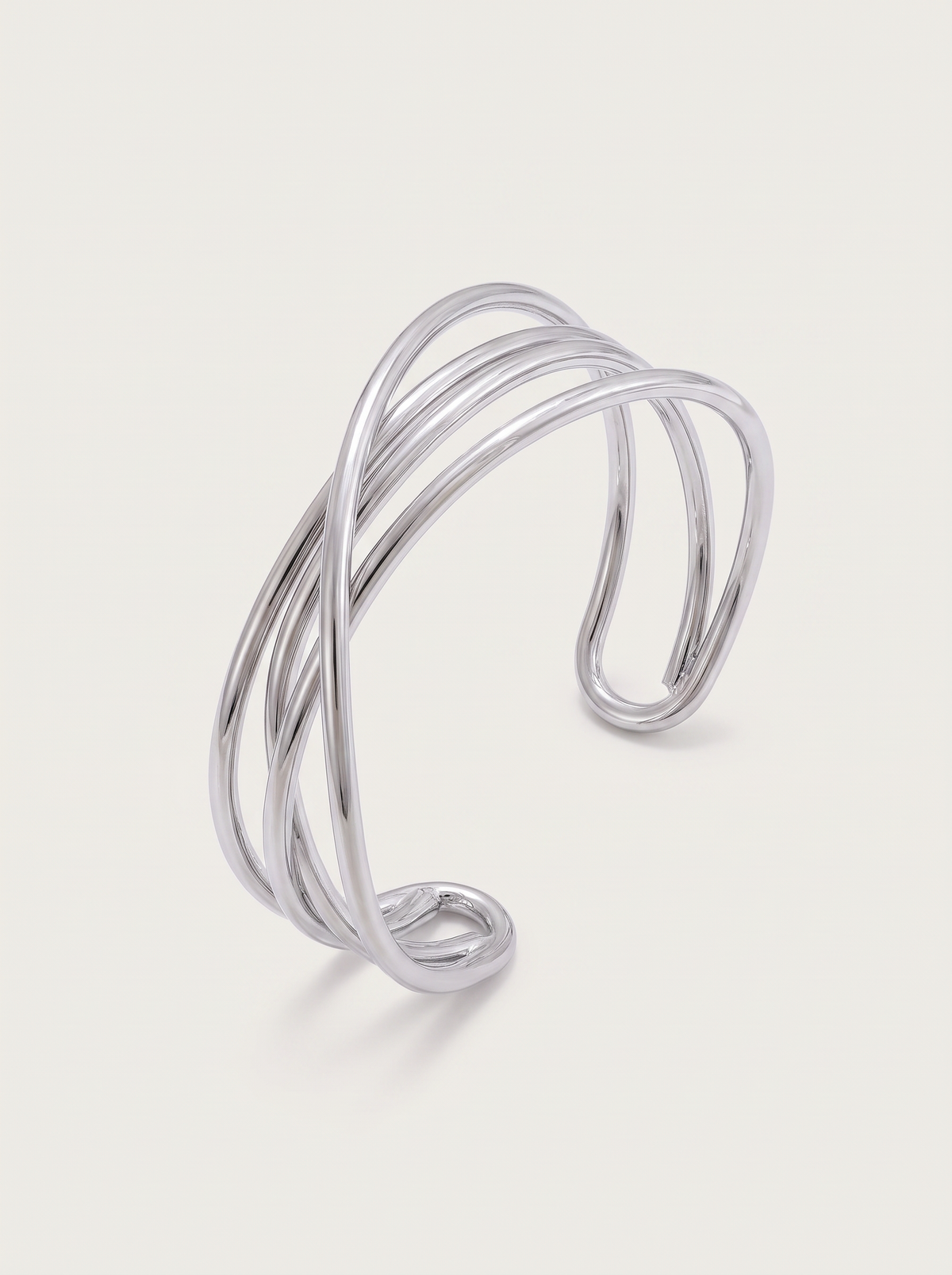 Layered Hollow Open Bracelet