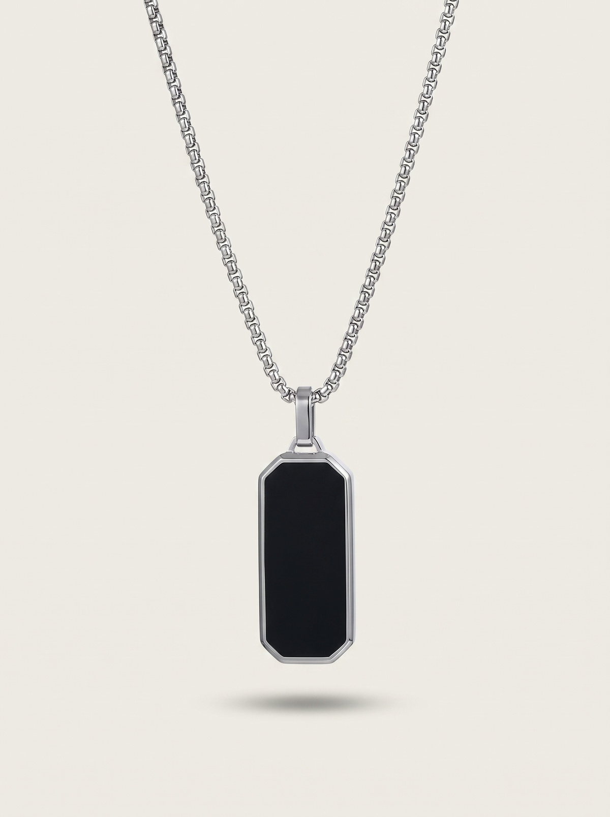 Geometric Tag Pendant Necklace
