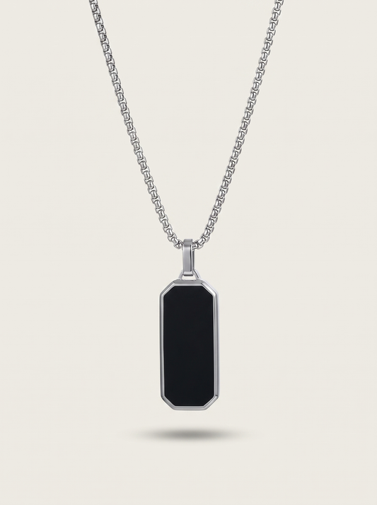Geometric Tag Pendant Necklace
