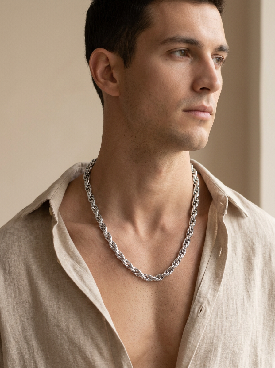 Twisted Rope Chain Necklace