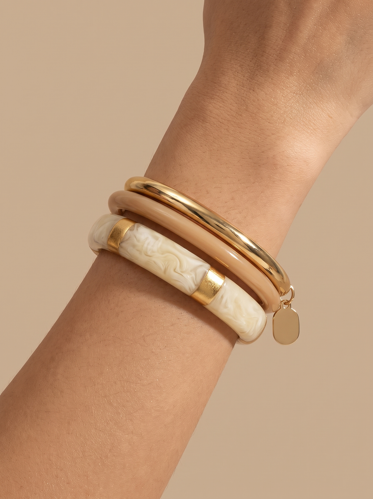 Resin Bangle Trio Set