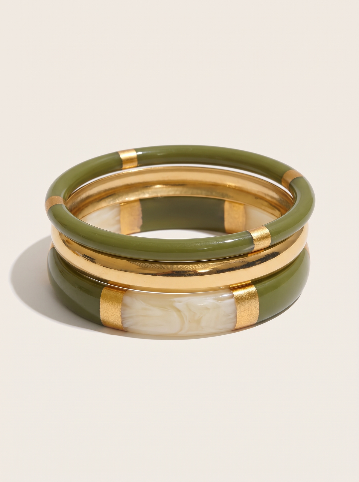Resin Bangle Trio Set