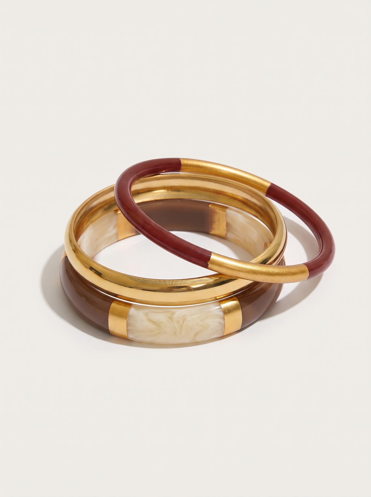 Resin Bangle Trio Set