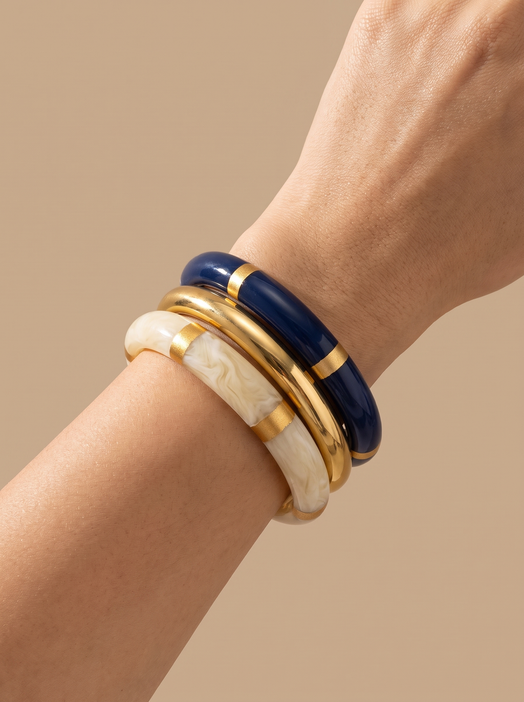 Resin Bangle Trio Set