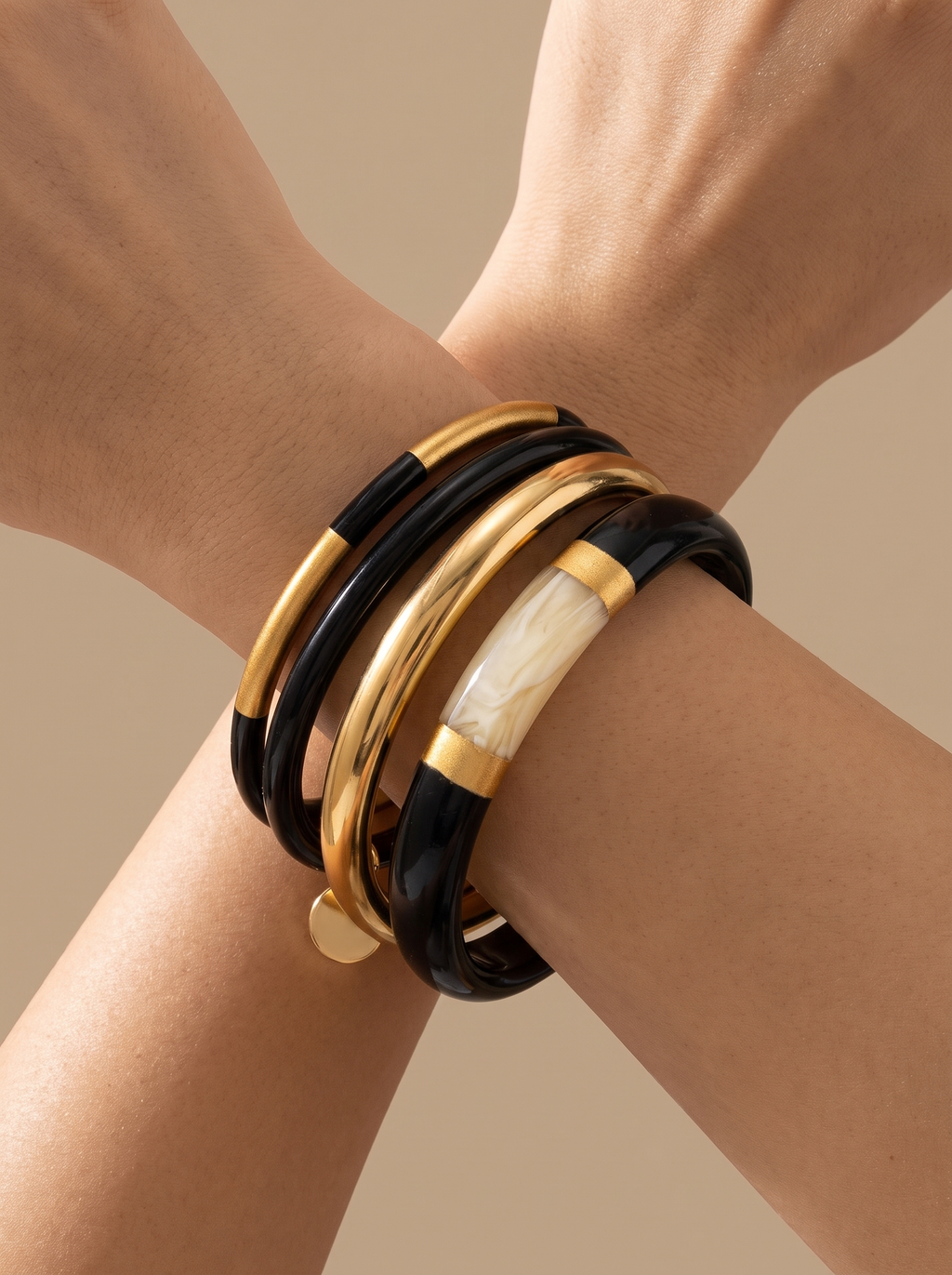 Resin Bangle Trio Set