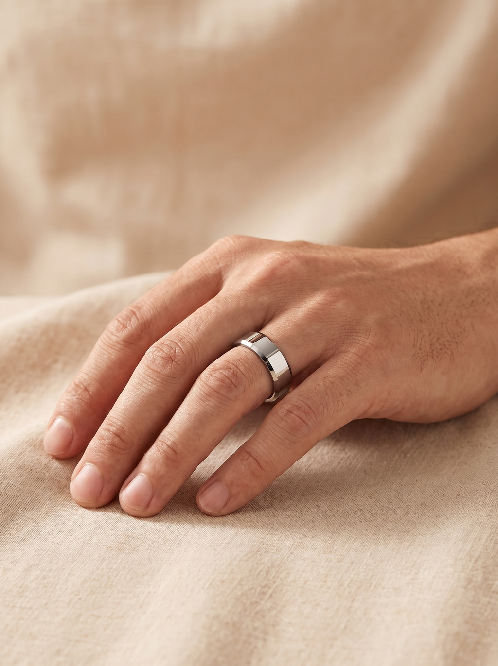 Tungsten Carbide Wedding Band Ring