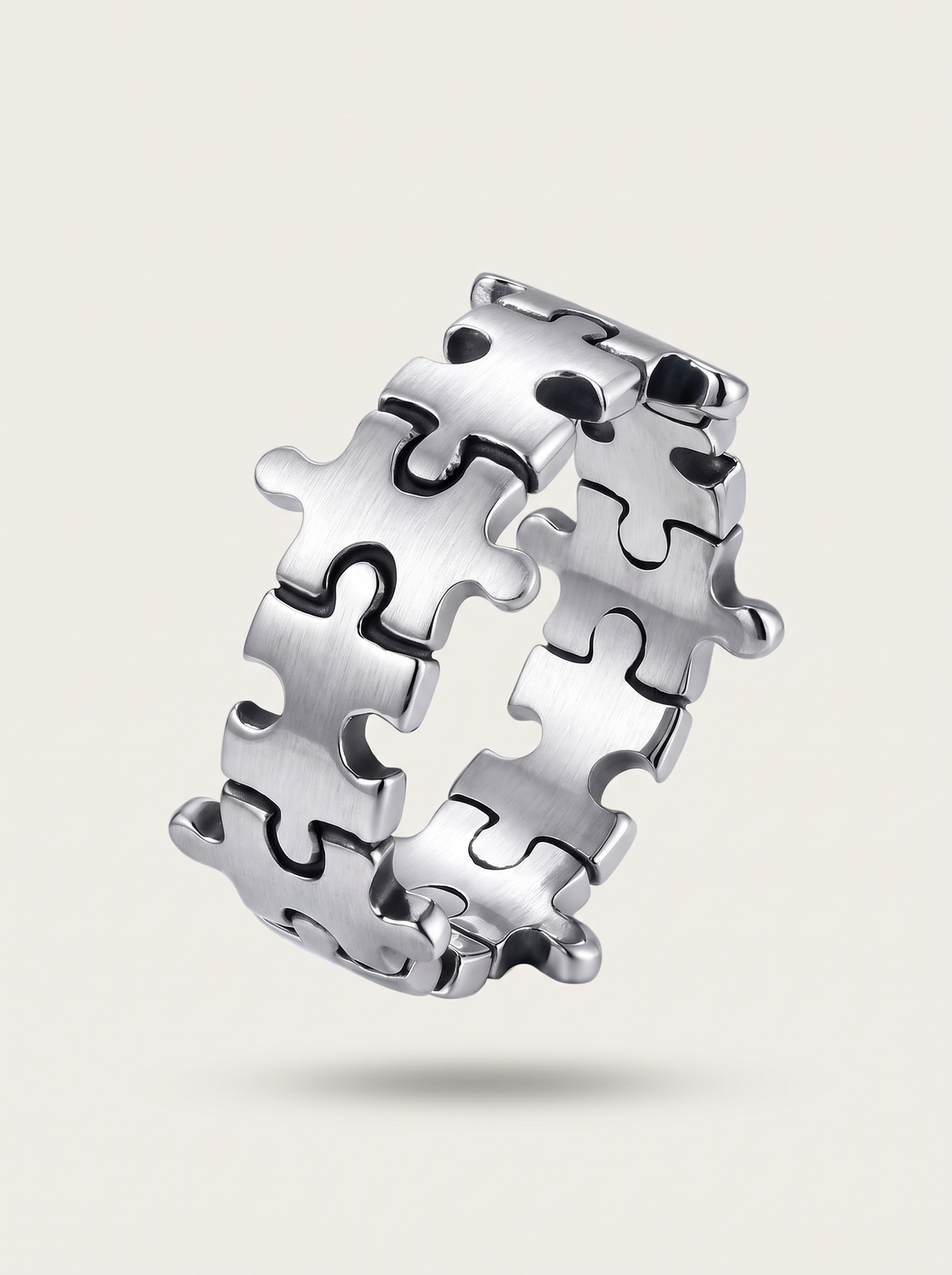 Puzzle Piece Band Ring