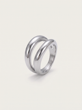 Double Layer Wave Ring - Steel - product