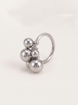 Sphere Cluster Ring, Silver finish, studio product shot