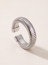 Tubogas Open Ring, Silver finish, studio product shot