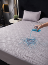 Perlehaus Waterproof Mattress Protector - Grey - primary