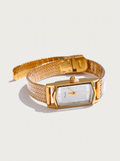 Yhpup Fashion Stainless Steel Rectangular Deco Wrap-Band Watch Waterproof Ladies' Watch